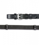 Повод тесьмяный с кожей Повод тесьмяный с кожей