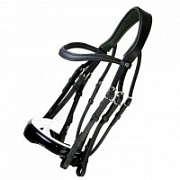 Оголовье мундштучное с лаковым анатомическим капсюлем и белой подложкой Оголовье мундштучное с лаковым анатомическим капсюлем и белой подложкой